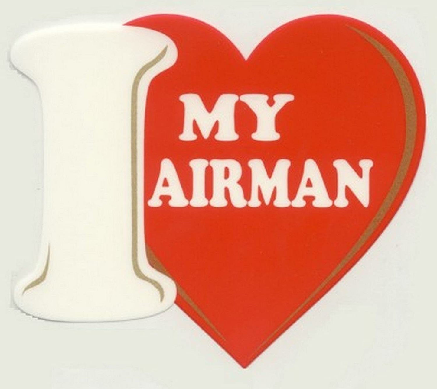 I love My Airman U.S. AIR FORCE Clear Decal Sticker - United States Air Force Clear Decal For Car Truck Window USAF Military