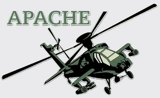 U.S. ARMY Apache Helicopter Clear Decal Sticker - United States Army Clear Decal For Car Truck Window Vehicle Military Craft Supply