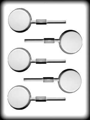 CIRCLE ROUND PLAIN Sucker Hard Candy Mold