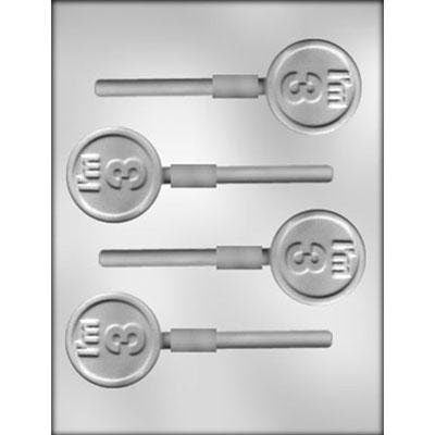 RETIREMENT RETIRED Round Sucker Chocolate Candy Mold -- Retirement Party Craft Supply
