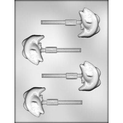 BASS FISH Sucker Chocolate Candy Mold -- Fishing Fish Bass Craft Supply