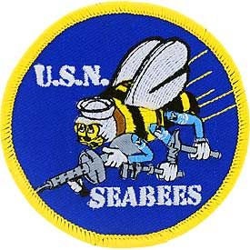 U.S. NAVY Seabees Embroidered Patch Applique - United States Navy USN Seabees Military