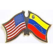 USA VENEZUELA National Flags Crossed Lapel Pin - Enamel Pin for Backpack Tie Shirt Trading Button Pinback Craft Supply