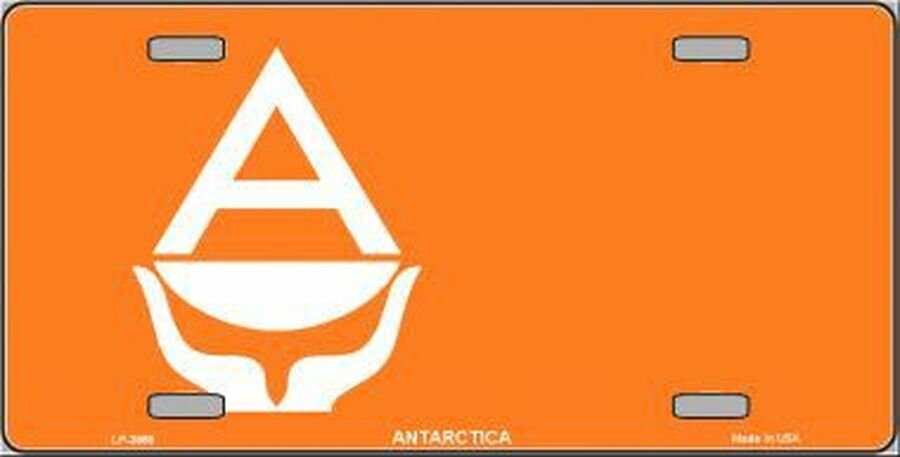 ANTARCTICA FLAG Metal License Plate Sign Novelty Vanity