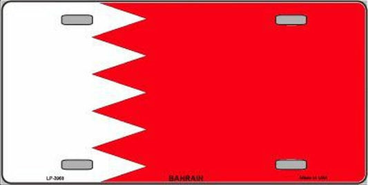 BAHRAIN FLAG Metal License Plate Sign Novelty Vanity