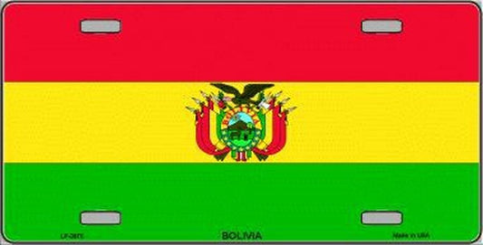 BOLIVIA FLAG Metal License Plate Sign Novelty Vanity Craft Supply