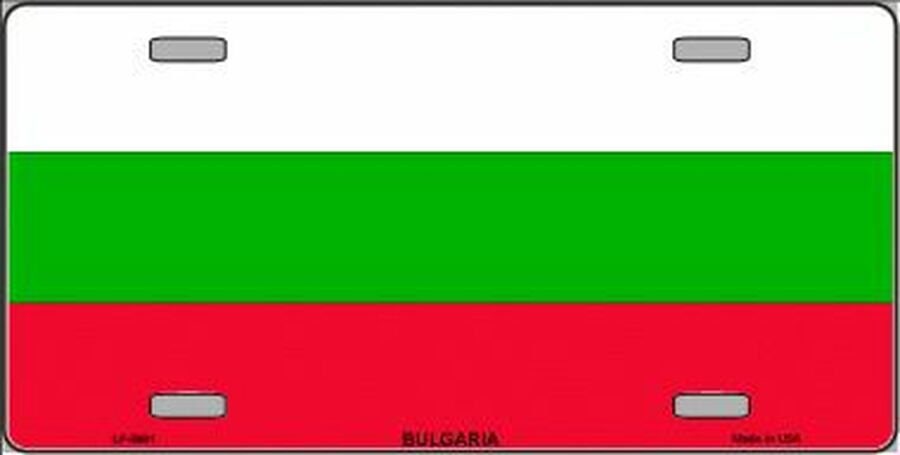 BULGARIA FLAG Metal License Plate Sign Novelty Vanity