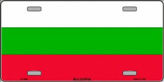 BULGARIA FLAG Metal License Plate Sign Novelty Vanity