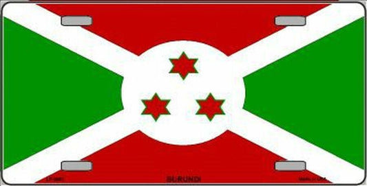 BURUNDI FLAG Metal License Plate Sign Novelty Vanity
