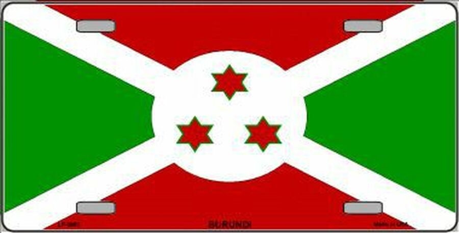 BURUNDI FLAG Metal License Plate Sign Novelty Vanity Craft Supply