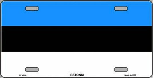 ESTONIA FLAG Metal License Plate Sign Novelty Vanity