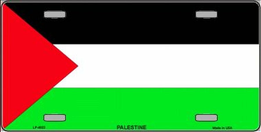 PALESTINE FLAG Metal License Plate Sign Novelty Vanity Craft Supply