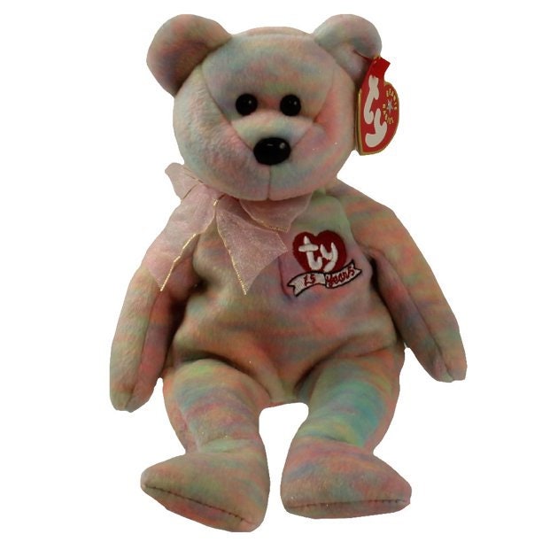CELEBRATE The Bear 25th Anniversary Ty Beanie Baby Retired Beanbag Plush - New with Tags