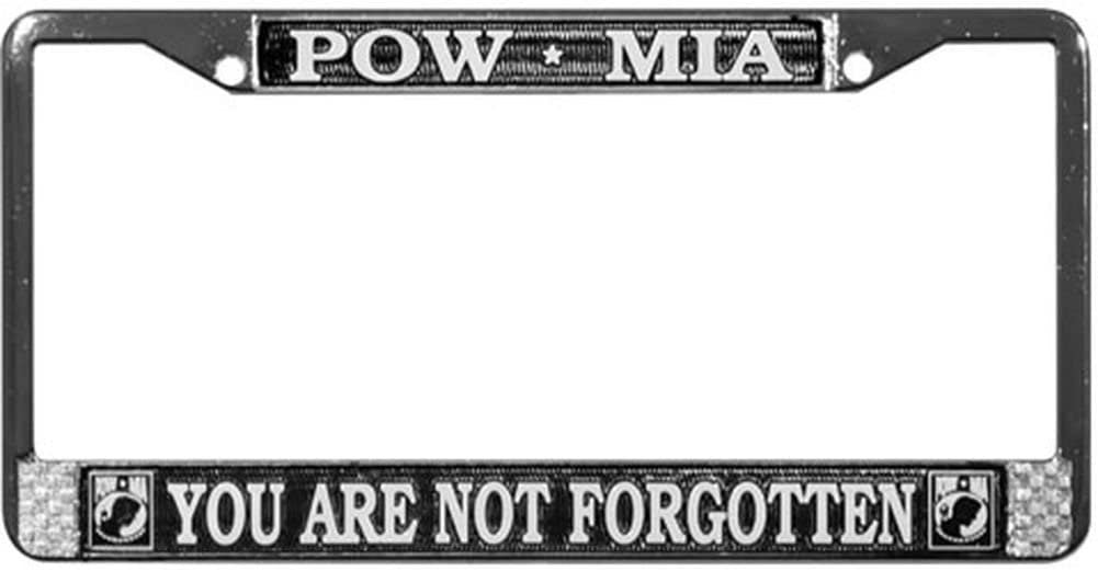 POW MIA Metal License Plate Frame - United States Military POW Prisoners of War Craft Supply