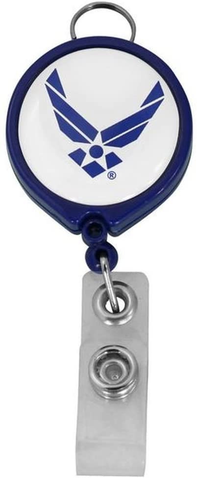 U.S. AIR FORCE Retractable Badge Holder With Carbiner Identification ID Holder United States Air Force Craft Supply