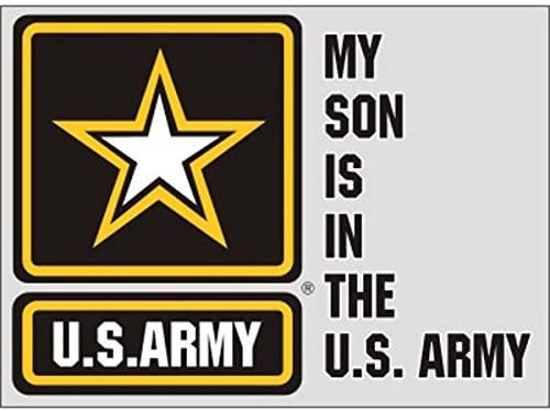 My Son Is In The U.S. ARMY Clear Decal Sticker - United States ARMY Clear Decal For Car Truck Window Vehicle Military