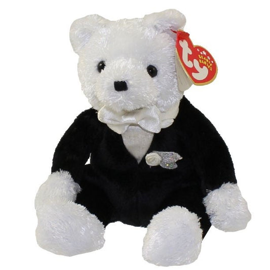 GROOM The Wedding Bear Ty Beanie Baby Retired Beanbag Plush - New with Tags