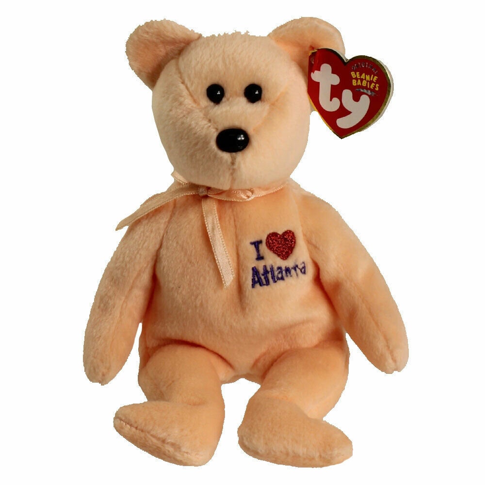 ATLANTA The Bear Ty Beanie Baby Retired Beanbag Plush - New with Tags Vintage 1990s