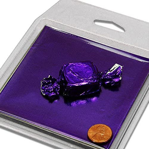 PURPLE Foil Wrappers for Chocolate Candy - 125/pkg