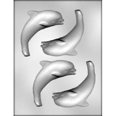 DOLPHINS SWIMMING Assortment Chocolate Candy Mold -- Ocean Whales Dolphin Fish Craft Supply