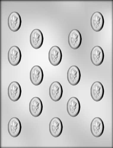 OVAL ROSE Mints Chocolate Candy Mold -- Floral Rose Petals Spring Craft Supply