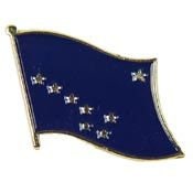 ALASKA STATE Flag Lapel Pin - Enamel Pin for Backpack Tie Shirt Trading Button Pinback Craft Supply
