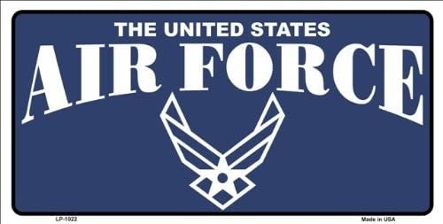 U.S. AIR FORCE Metal License Plate Sign Novelty Vanity - United States Air Force USAF Craft Supply