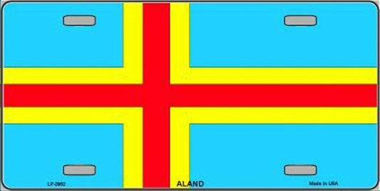 FLAG OF ALAND Metal License Plate Sign Novelty Vanity