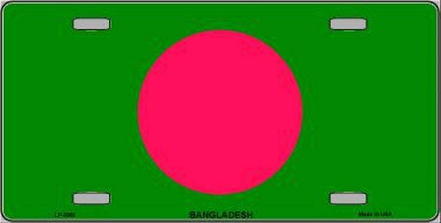 BANGLADESH FLAG Metal License Plate Sign Novelty Vanity