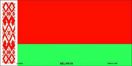 BELARUS FLAG Metal License Plate Sign Novelty Vanity