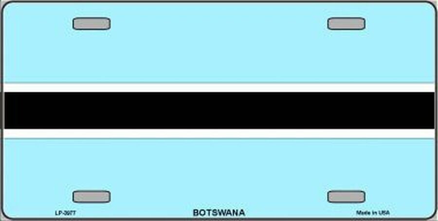 BOTSWANA FLAG Metal License Plate Sign Novelty Vanity Craft Supply