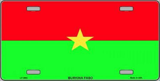 BURKINA FASO FLAG Metal License Plate Sign Novelty Vanity