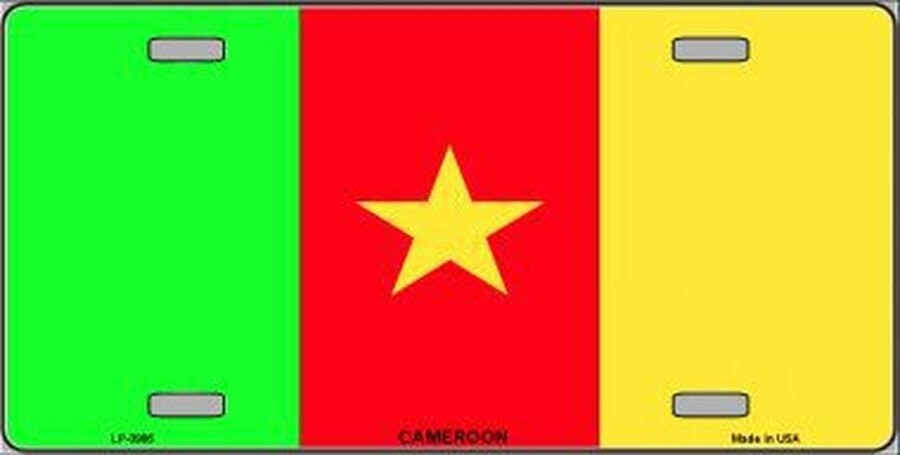 CAMEROON FLAG Metal License Plate Sign Novelty Vanity