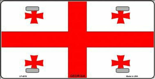 GEORGIA FLAG Metal License Plate Sign Novelty Vanity Craft Supply