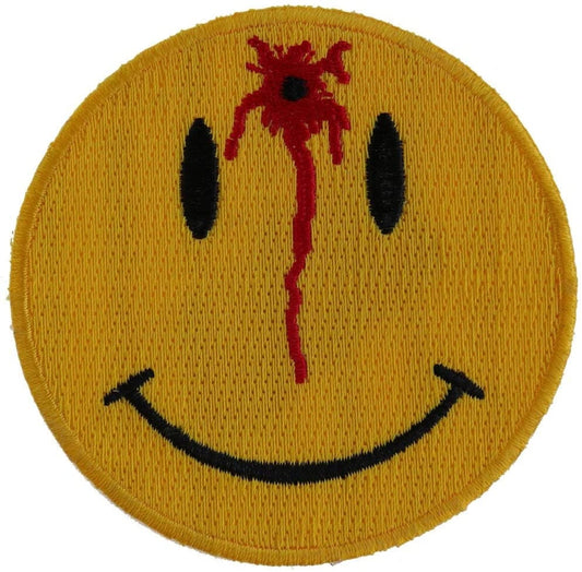 SHOT SMILEY Face Patch - Funny Embroidered Patch Appliqué