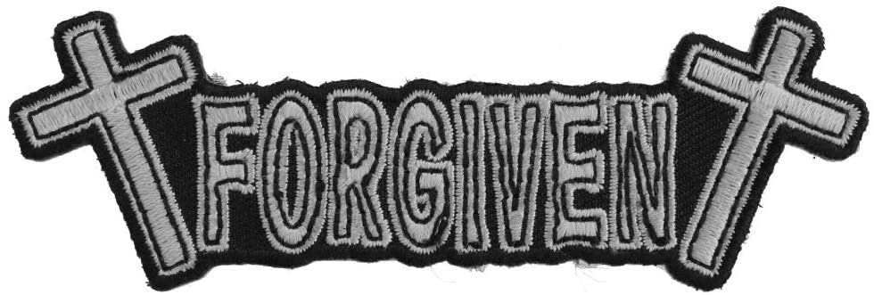FORGIVEN Christian Biker Patch - Embroidered Patch Appliqué