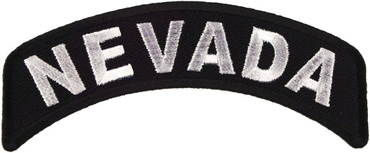 NEVADA STATE Rocker Biker Motorcycle Embroidered Patch Craft Supply