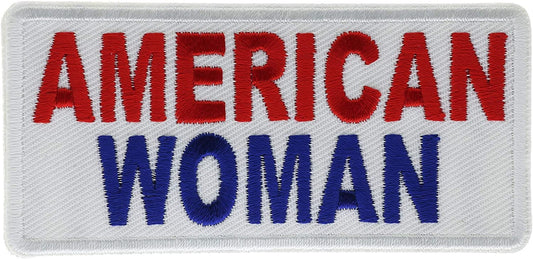 AMERICAN WOMAN Patch - Women's Civil Rights Embroidered Patch Appliqué Craft Supply