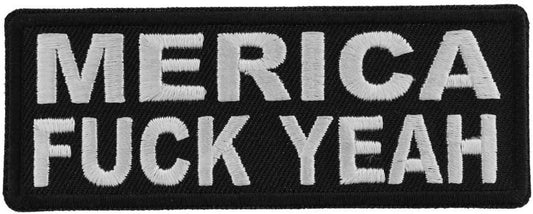 Merica Fuck Yeah Patch - Funny Embroidered Patch Appliqué Craft Supply