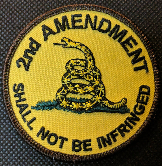 2nd Amendment Shall Not Be Infringed Patch - Embroidered Iron on Patch