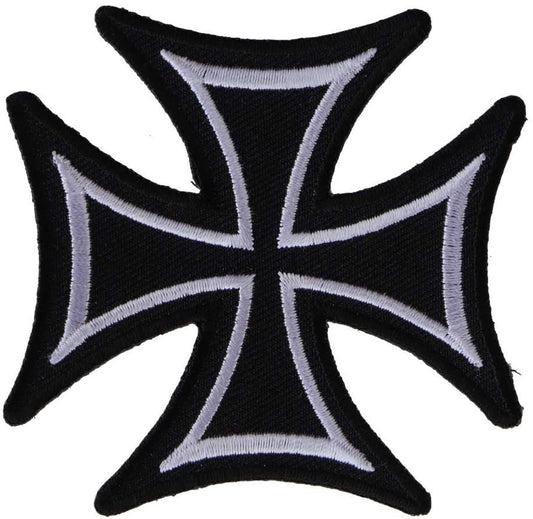 BIKER CROSS Patch - Embroidered Patch Appliqué Craft Supply