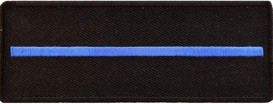 THIN BLUE LINE Patch Police Sheriff Law Enforcement - Embroidered Patch Appliqué Craft Supply