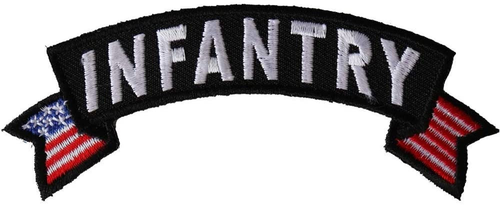 INFANTRY Small Rocker Patch - U.S. Flag Army United States Military Motorcycle Biker Embroidered Patch Craft Supply