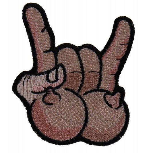 Tits and Rock On Patch - Funny Embroidered Patch Appliqué Craft Supply