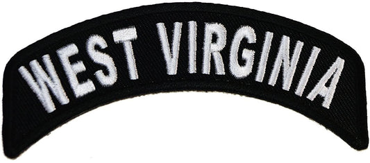 WEST VIRGINIA STATE Rocker Biker Motorcycle Embroidered Patch
