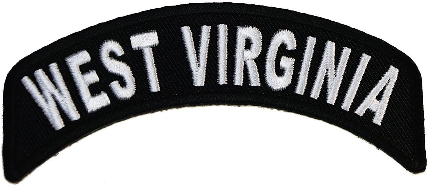 WEST VIRGINIA STATE Rocker Biker Motorcycle Embroidered Patch Craft Supply