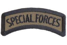 SPECIAL FORCES Rocker Patch - Military Biker Motorcycle Embroidered Patch Craft Supply