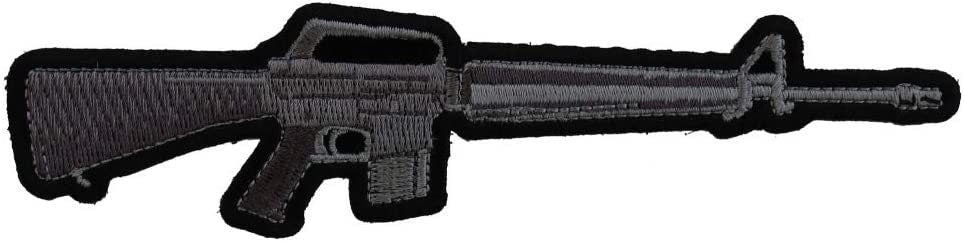 M16 Rifle Patch - Machine Gun Embroidered Patch Appliqué
