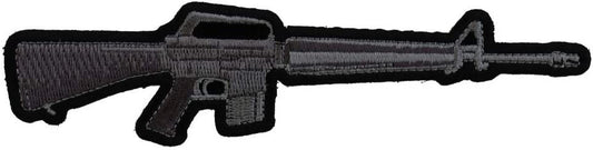 M16 Rifle Patch - Machine Gun Embroidered Patch Appliqué