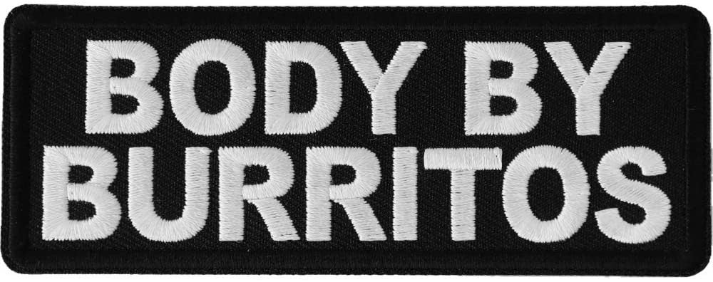 BODY OF BURRITOS Patch - Funny Embroidered Patch Appliqué Craft Supply